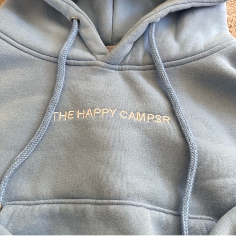 Happy Camp3r Blue Hooded Sweatshirt - Picture 3 of 9